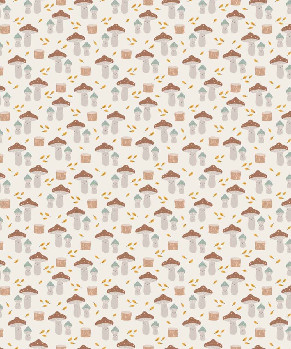 minimalistyczny_jesienny_wzór_dziecięcy_w_grzybki